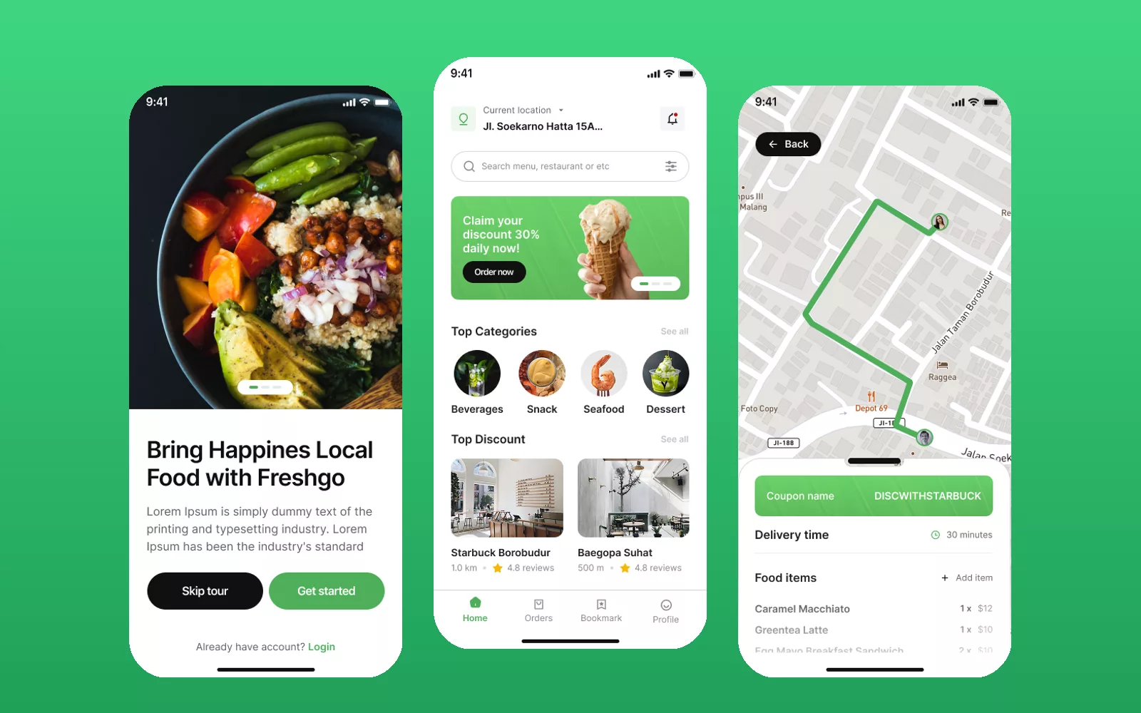 Freshgo — Food Delivery App