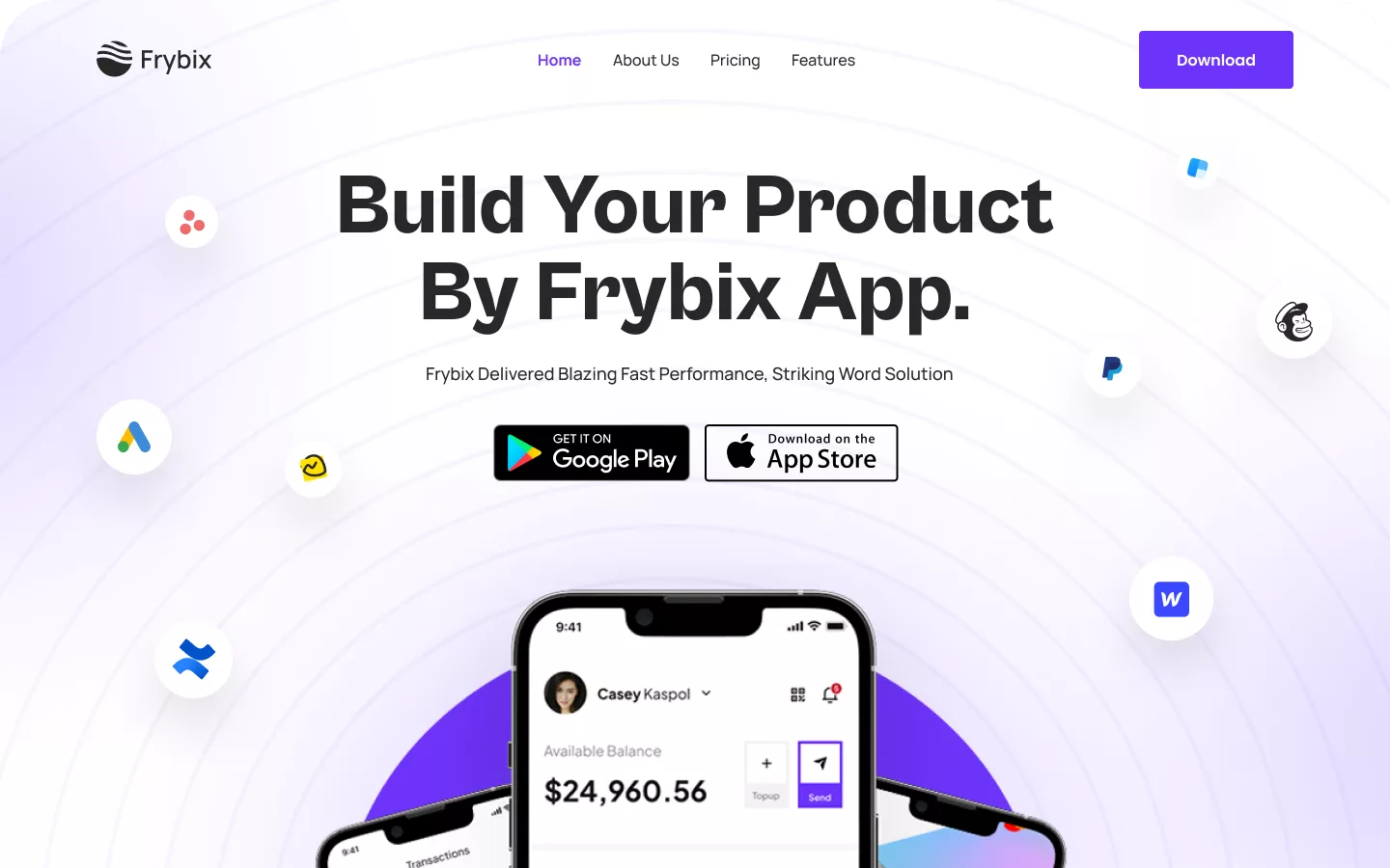 Frybix — Fintech Web Platform