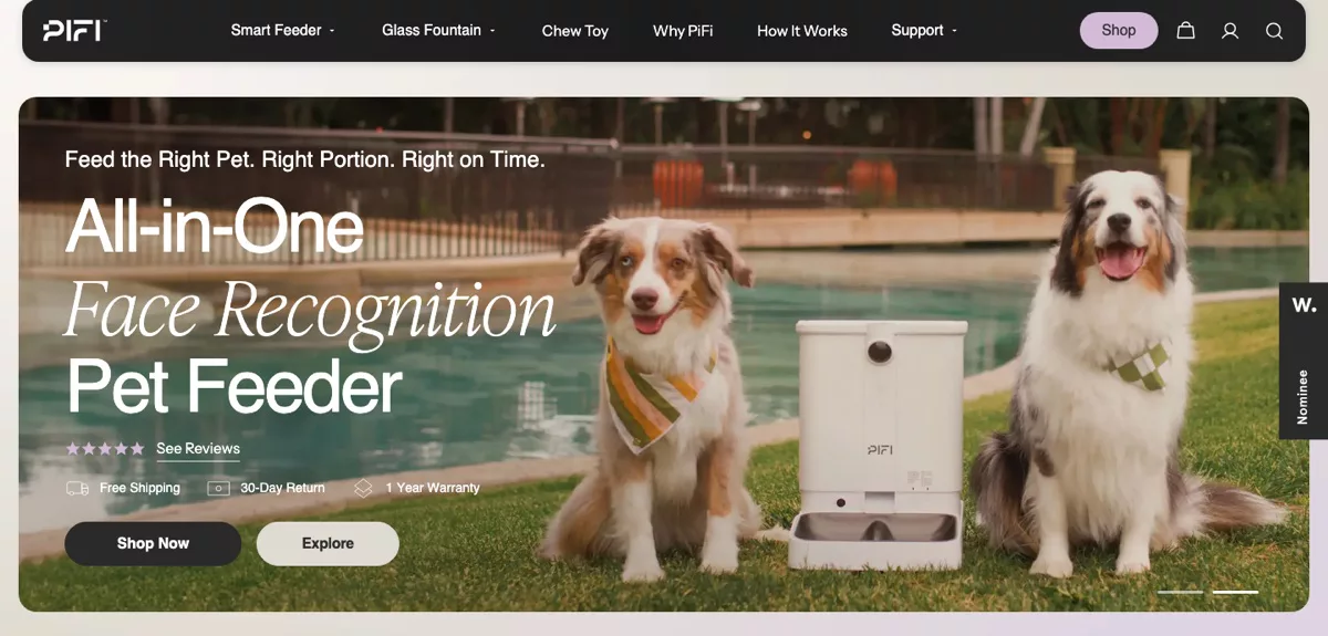 PiFi — Smart Pet Feeder Store