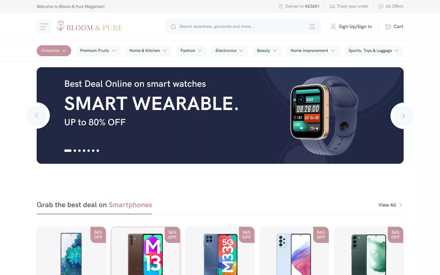 Bloom & Pure — E-Commerce Megamart