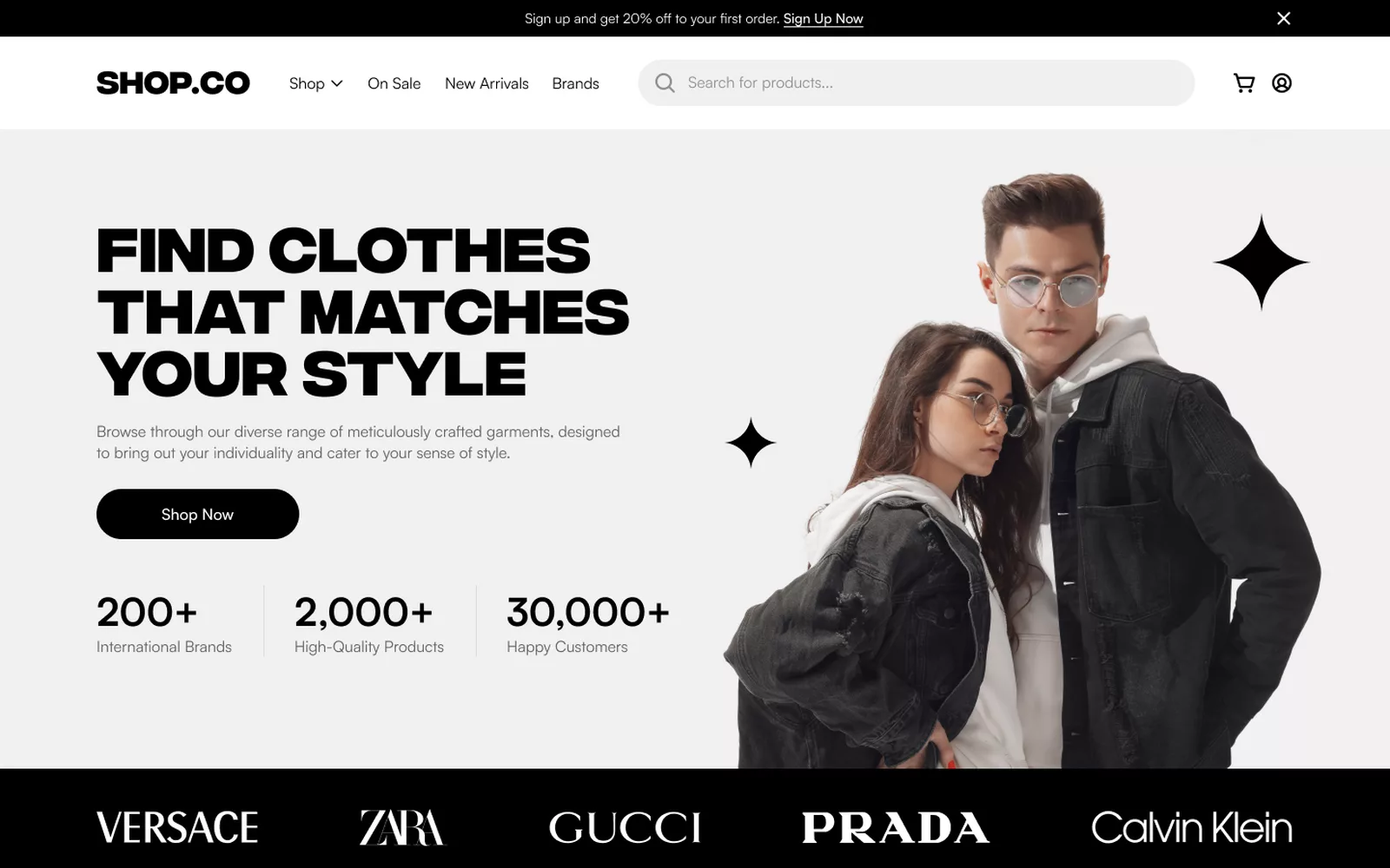 SHOP.CO — Fashion E-commerce Store
